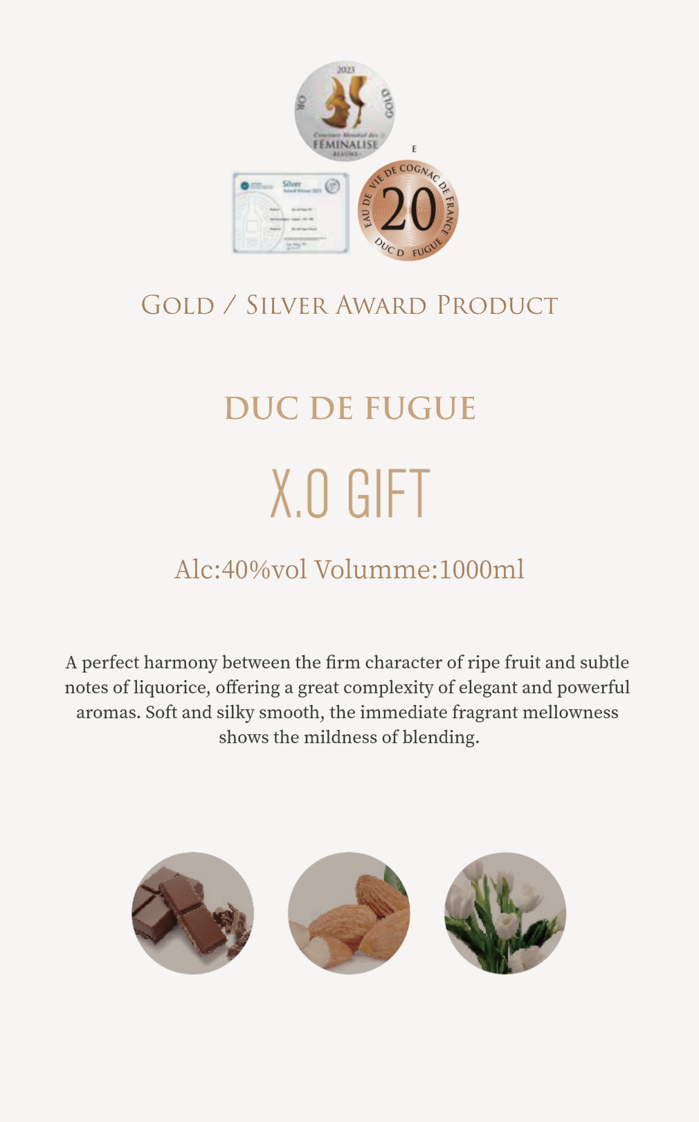 XO 1L GIFT SET-gift set-DUC DE FUGUE COGNAC